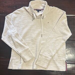 Tommy Hilfiger Cream Funnel Neck Pullover